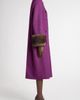 Valentino Garavani Valentino Garavani Compact Drape Wool & Cashmere Coat with Genuine Shearling Cuffs - 4