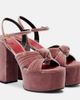 Valentino Garavani Valentino Garavani Crasher 125 velvet platform sandals - 1