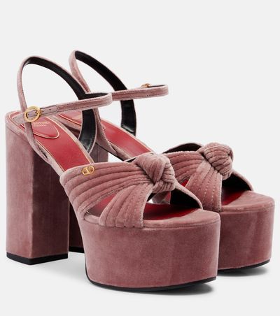 Valentino Garavani Valentino Garavani Crasher 125 velvet platform sandals