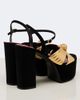 Valentino Garavani Valentino Garavani Crasher metallic leather platform sandals - 3