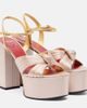 Valentino Garavani Valentino Garavani Crasher satin platform sandals - 1