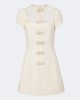 Valentino Garavani Valentino Garavani Crepe Couture lace-trimmed minidress - 1
