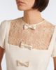 Valentino Garavani Valentino Garavani Crepe Couture lace-trimmed minidress - 3
