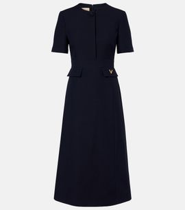 Valentino Garavani Valentino Garavani Crepe Couture VGold midi dress