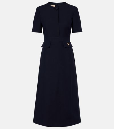 Valentino Garavani Valentino Garavani Crepe Couture VGold midi dress