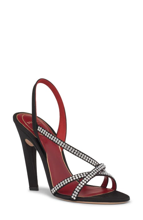 Valentino Garavani Valentino Garavani Crystal Embellished Slingback Sandal