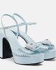 Valentino Garavani Valentino Garavani Cœur Royal embellished satin platform sandals - 1