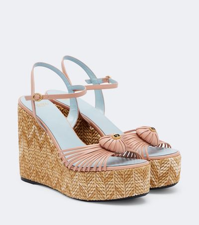 Valentino Garavani Valentino Garavani Cœur Royal leather espadrille wedges