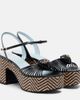 Valentino Garavani Valentino Garavani Cœur Royal leather platform sandals - 1