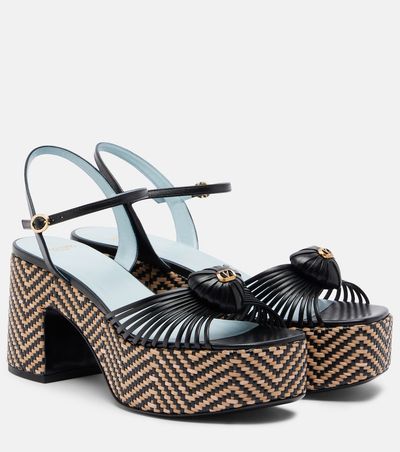 Valentino Garavani Valentino Garavani Cœur Royal leather platform sandals