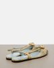 Valentino Garavani Valentino Garavani CÅur Royal metallic leather slingback flats - 3