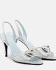 Valentino Garavani Valentino Garavani CÅur Royal metallic leather slingback sandals - 1