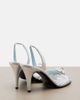 Valentino Garavani Valentino Garavani CÅur Royal metallic leather slingback sandals - 3