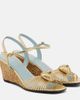 Valentino Garavani Valentino Garavani CÅur Royal metallic leather wedge sandals - 1