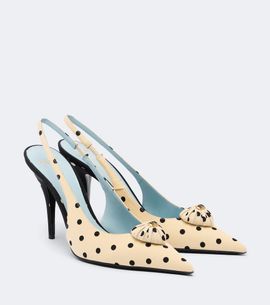 Valentino Garavani Valentino Garavani Cœur Royal polka-dot slingback pumps