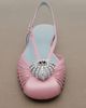 Valentino Garavani Valentino Garavani CÅur Royal satin slingback flats - 6