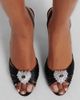 Valentino Garavani Valentino Garavani CÅur Royal satin slingback sandals - 2