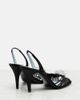 Valentino Garavani Valentino Garavani CÅur Royal satin slingback sandals - 3