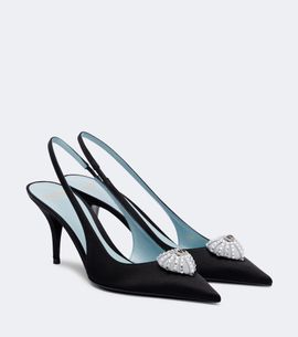 Valentino Garavani Valentino Garavani CÅur Royal velvet slingback pumps