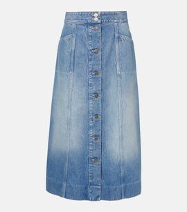 Valentino Garavani Valentino Garavani Denim midi skirt