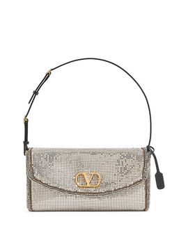 Valentino Garavani Valentino Garavani DeVain Beaded Chainmail Shoulder Bag