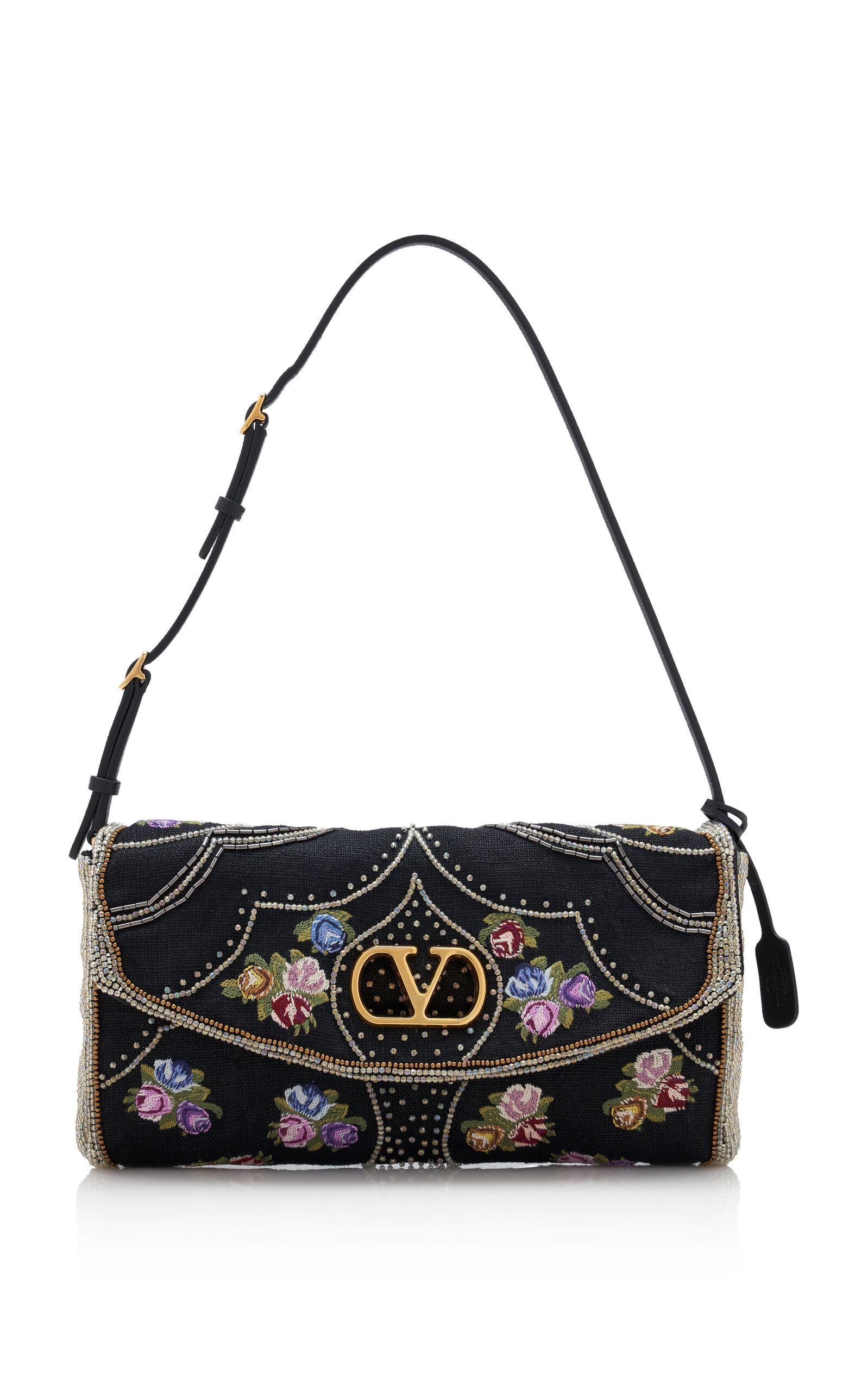Valentino Garavani Valentino Garavani DeVain Small Beaded Shoulder Bag