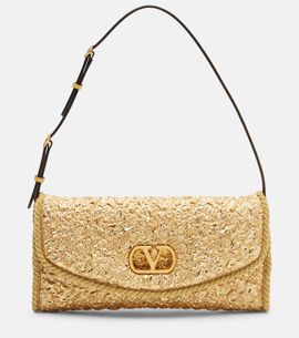Valentino Garavani Valentino Garavani DeVain Small cloqué jacquard shoulder bag