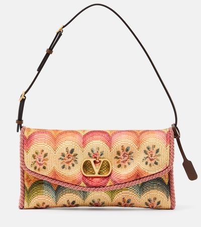 Valentino Garavani Valentino Garavani DeVain Small floral jacquard shoulder bag