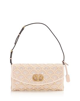 Valentino Garavani Valentino Garavani DeVain VLogo Embellished Shoulder Bag