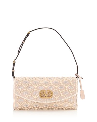Valentino Garavani Valentino Garavani DeVain VLogo Embellished Shoulder Bag