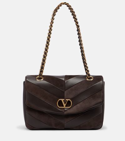 Valentino Garavani Valentino Garavani Djuna Medium chevron leather shoulder bag