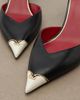 Valentino Garavani Valentino Garavani D'Orsay Heartip leather pumps - 6
