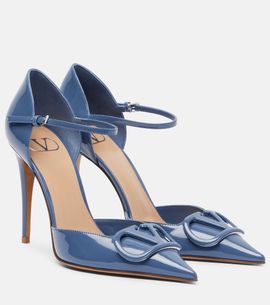 Valentino Garavani Valentino Garavani D'Orsay VLogo patent leather pumps