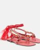 Valentino Garavani Valentino Garavani Embellished suede thong sandals - 1
