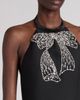 Valentino Garavani Valentino Garavani Embroidered Sequin Bow Wool & Silk Crepe Couture Minidress - 4