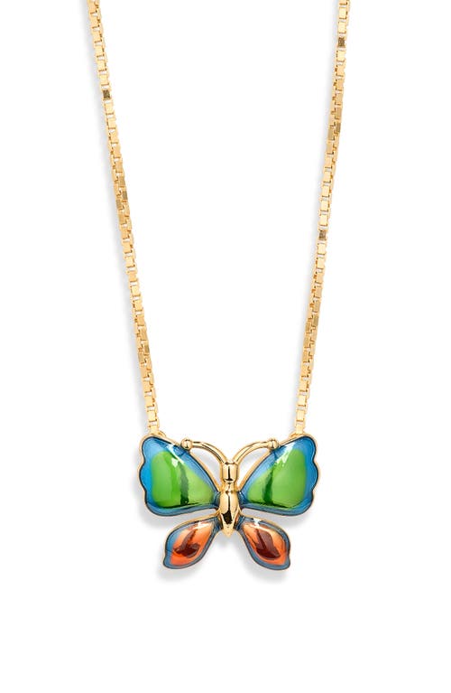 Valentino Garavani Valentino Garavani Enamel Butterfly Pendant Necklace