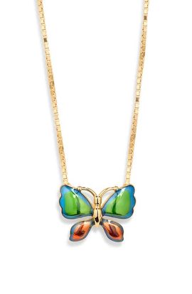 Valentino Garavani Valentino Garavani Enamel Butterfly Pendant Necklace