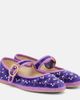 Valentino Garavani Valentino Garavani Endouce sequined velvet Mary Jane flats - 1