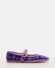 Valentino Garavani Valentino Garavani Endouce sequined velvet Mary Jane flats - 4