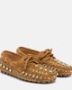 Valentino Garavani Valentino Garavani Fastaway studded suede driving shoes - 1