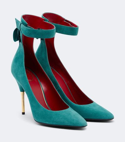Valentino Garavani Valentino Garavani Fatale bow-detail suede pumps