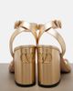 Valentino Garavani Valentino Garavani Fawcette metallic leather sandals - 6