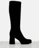 Valentino Garavani Valentino Garavani Fawcette VLogo suede knee-high boots - 5