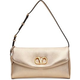 Valentino Garavani Valentino Garavani Gold DeVain Small Nappa Shoulder Bag