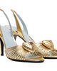 Valentino Garavani Valentino Garavani Gold Sandal 'Coeur Royal' Heeled Sandals - 4