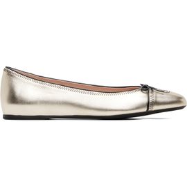 Valentino Garavani Valentino Garavani Gold Vlogo Signature Ballerina Flats