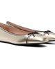 Valentino Garavani Valentino Garavani Gold Vlogo Signature Ballerina Flats - 4