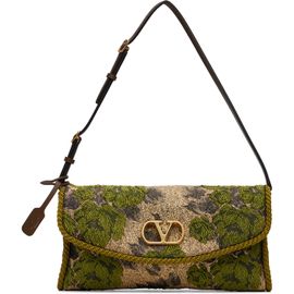 Valentino Garavani Valentino Garavani Green & Gold Devain Small Shoulder Bag