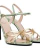 Valentino Garavani Valentino Garavani Green Bow Heeled Sandals - 4