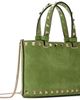 Valentino Garavani Valentino Garavani Green Rockstud Mini Suede Shopping Tote - 3